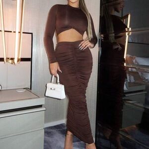 NWOT SHEIN brown set